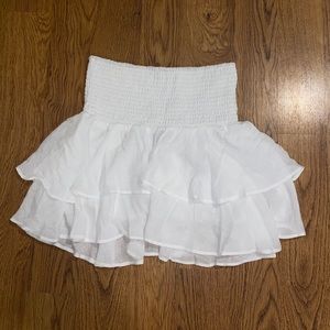 White Flowy Skirt